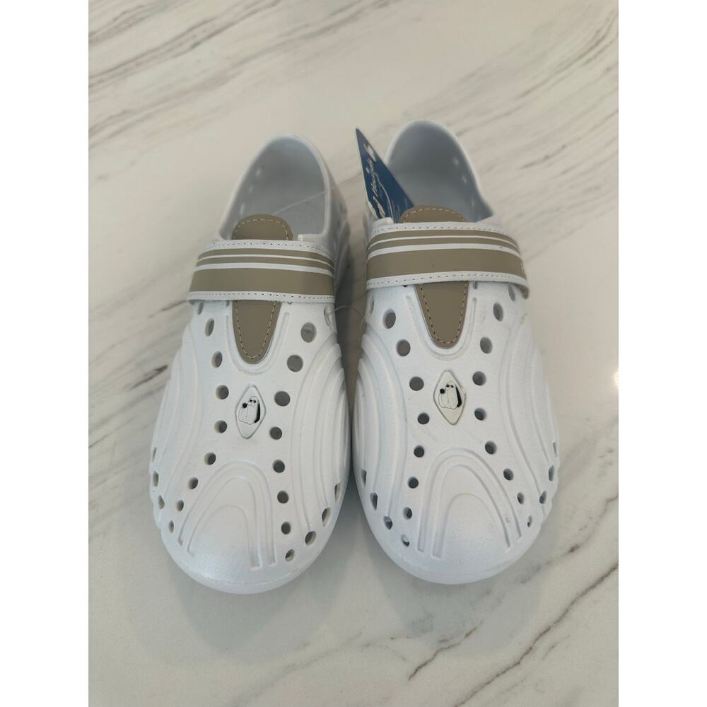 Hounds Footwear Women's Ultralites Clog Shoes White/Tan Size 5/6 NWT USA Dawgs - Picture 2 of 9